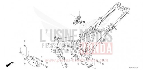 FRAME BODY CBF125MEFT de 2026